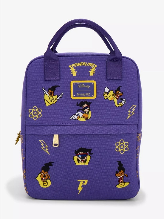 Disney Handbags - Disney Purple Powerline Tote Backpack with Gold Accents